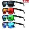 1/2/3/4 Paires de Lunettes de Soleil Sportives Cla