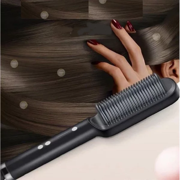 Lisseur de cheveux électrique brosse mode professi