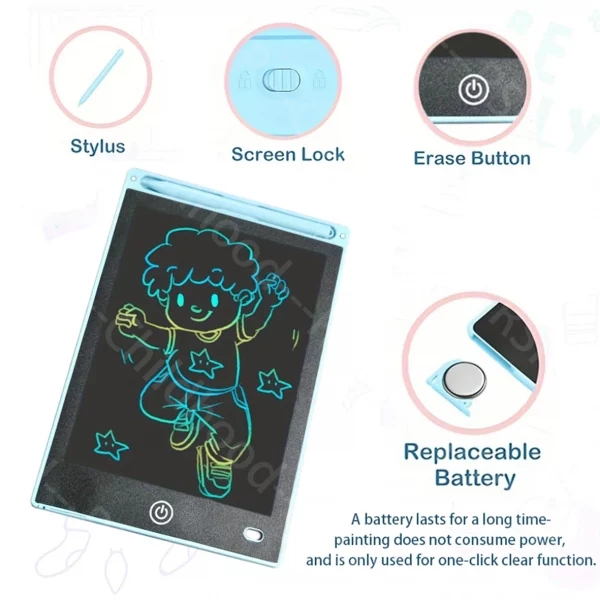 S53e2e6024d9d4391b1a8d3a618323ce2s.webp Tablette de Dessin LCD 8.5" Éducative Enfant