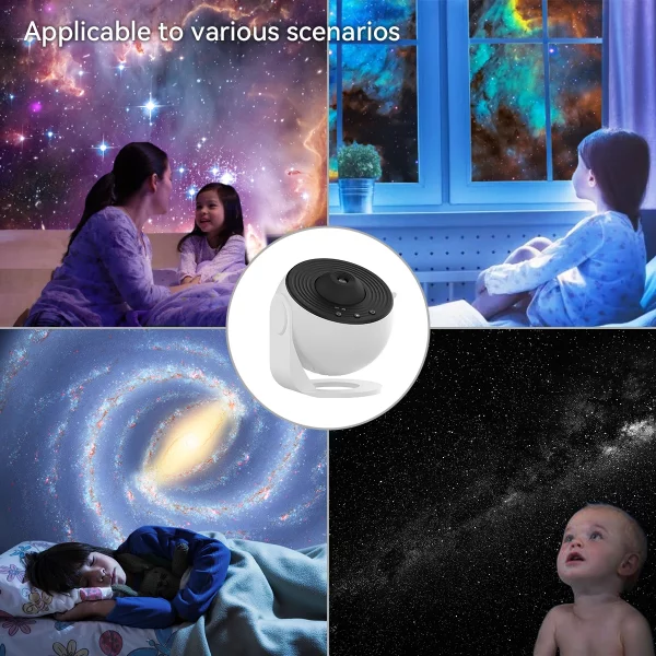 S541987a6cd0942ff9631775df6605f896.webp Projecteur Galaxie LED – Lampe d'Ambiance Veilleuse avec Télécommande