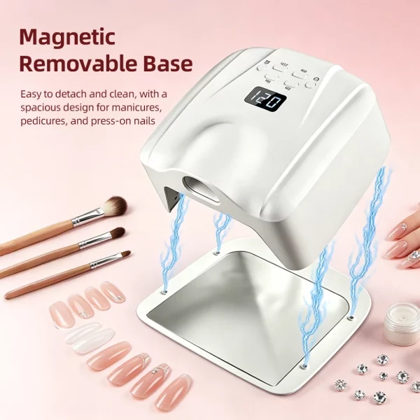 Lampe à ongles 2-en-1 pour un seul doigt ou un seu