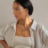 Collier pendentif soleil en spirale pour femme - A