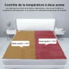 Couverture Chauffante Électrique Double, Thermostat Intelligent