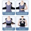 Correcteur de posture respirant et réglable pour h