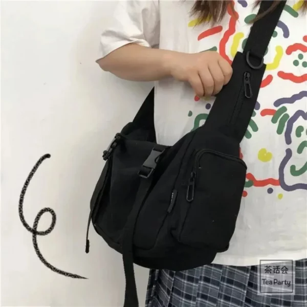 Sacs à bandoulière en toile pour femmes jeunes hom