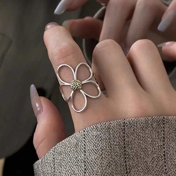 VENTFILLE – bague à fleurs en argent Sterling 925