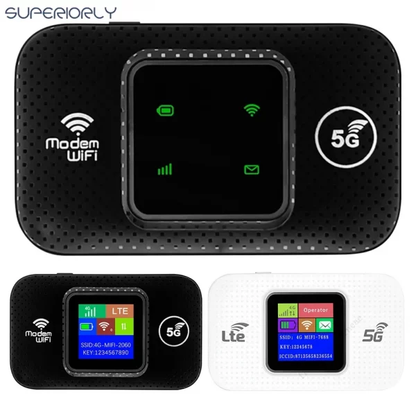 S6039210ea3e540dd8b56f24c92f750584.webp Routeur WIFI Mobile 4G/5G, 150Mbps, 4G LTE, sans f