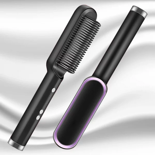 Lisseur de cheveux électrique brosse mode professi