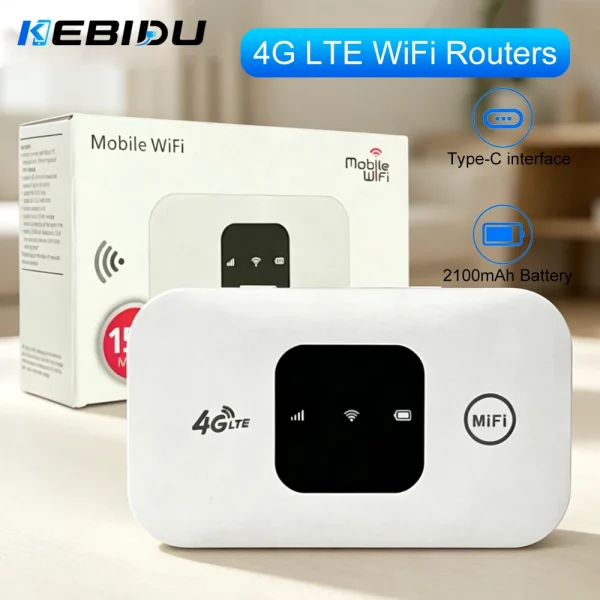 Routeur WiFi Mobile 4G Portable Ultra-Rapide (150 Mbps)
