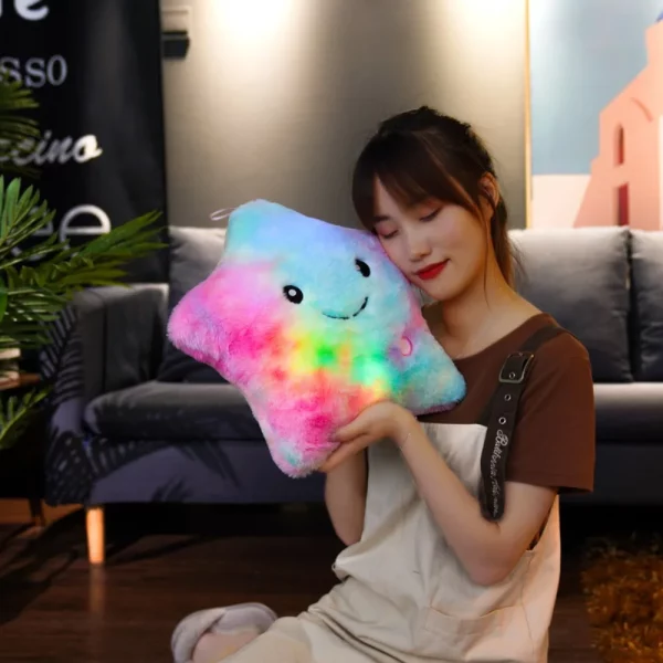 S641225765c0e4ecbb3e10dafb0de43681-1.webp Peluche Étoile Lumineuse LED Interactive Douce