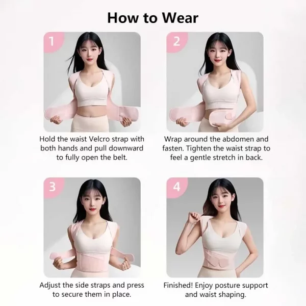 Correcteur de posture | Ceinture de soutien du dos