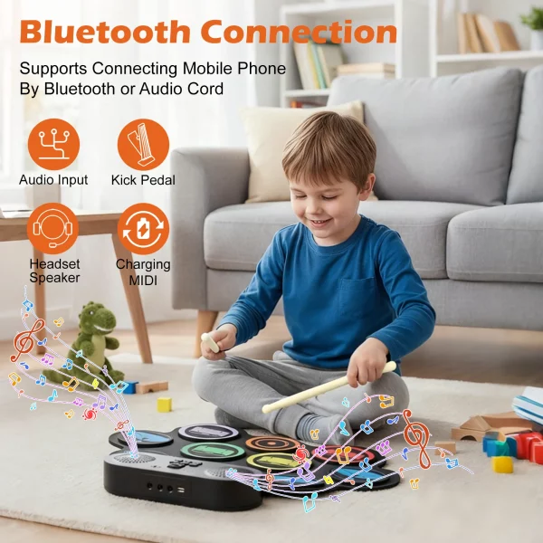 Kit de batterie électronique, 9 pads de batterie a