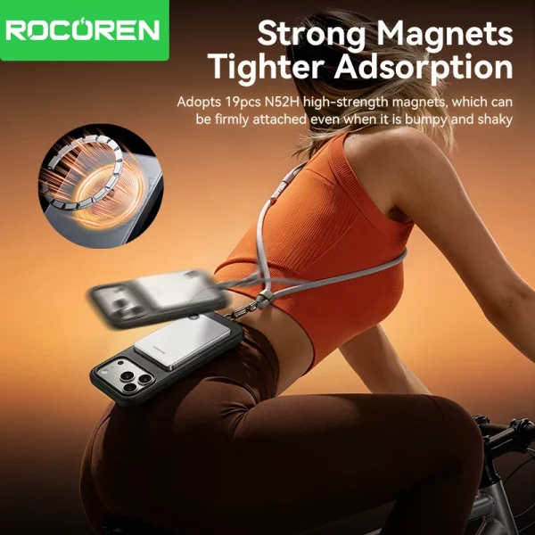 Rocoren Power Bank Magnétique 10000mAh, Chargeur P