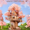 S70840a19a7d04f48a9b93235279b1f52b.webp Robotime Sakura Tree House, kit de puzzle en bois