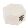 S72dfd300d110431a9d132d8437b1bf508.webp Boîte de rangement en bois de forme hexagonale, bo