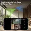 Caméra IP WiFi ANSVICAM Tuya 4K 8MP 5G, double obj