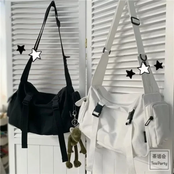 Sacs à bandoulière en toile pour femmes jeunes hom