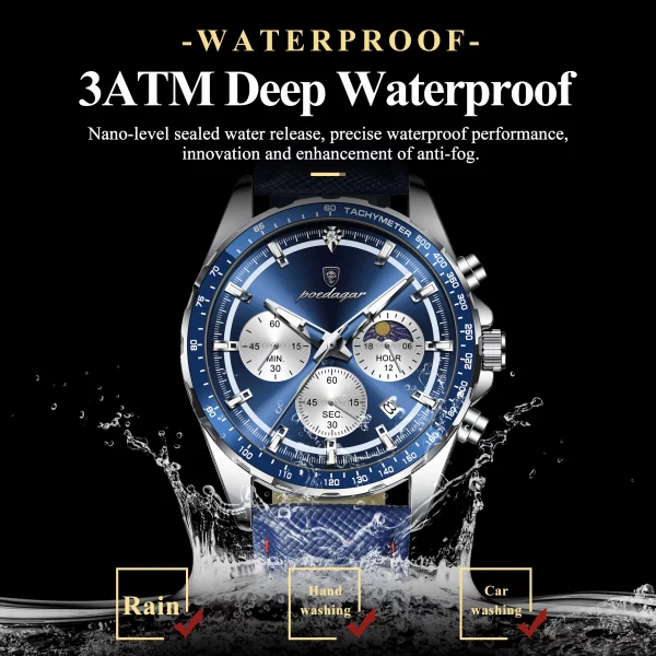 S89d7bf418a5d4b109ae7f3fde6ca66abo.webp POEDAGAR Original mode hommes horloge lumineux éta