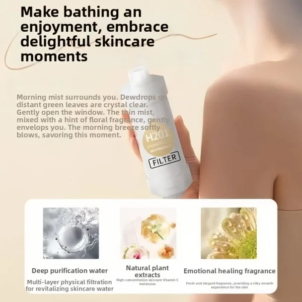 Filtre de Douche Haute Pression à la Vitamine C po