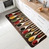 S94e2e7cdece44b88af65eda5a1b0709bA.webp Tapis de cuisine imprimé herbes et épices, tapis l
