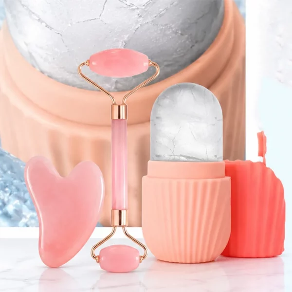 S9cb6efb1e8c34525a4359d5a15db1b6cY.webp Kit de massage facial 3 pièces : Rouleau de glace,