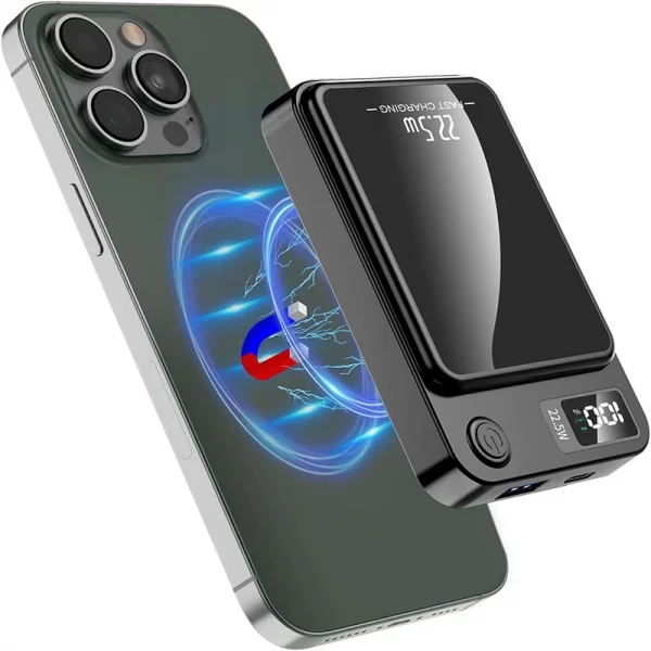 Batterie Externe Magnétique 10000 mAh Charge Rapide