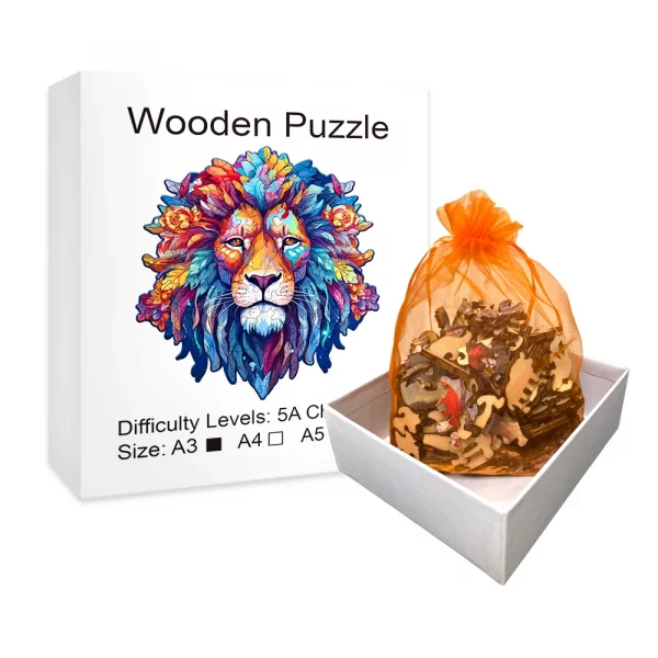 Puzzle en bois modèle assemblage tridimensionnel f