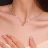 Collier de luxe en argent Sterling 925, perles d'o