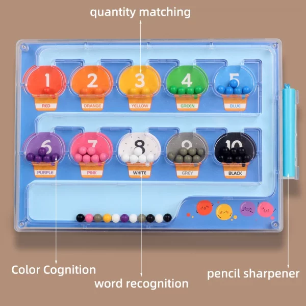 Sab360787189546868e8c336d6fb19619T.webp Jeu Montessori Magnétique : Chiffres, Couleurs et Labyrinthe