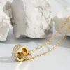 Sacfbd2b20e7a447589b375c822a8445cl.webp Collier pendentif double anneau style coréen avec