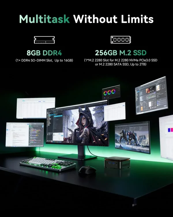Mini PC Ultra-Compact: Puissance et Polyvalence