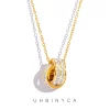 Sc000b243891a4b48b7095366078d8eec3.webp Collier pendentif double anneau style coréen avec