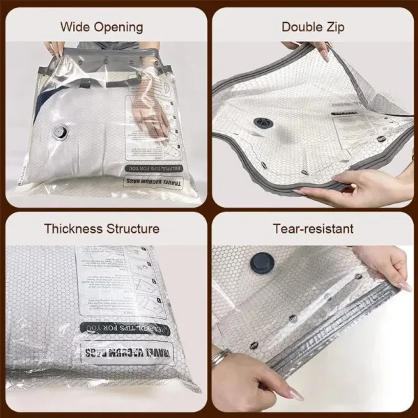 Sacs de compression sous vide multi-tailles avec p