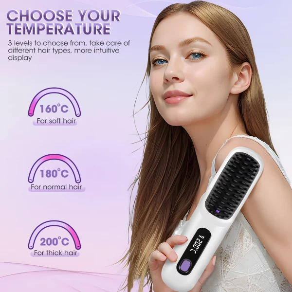 Sc81f0a103bd048ed97ffc06ea658d8c7S.webp Brosse à lisser les cheveux pour femmes, chauffage