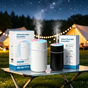 Humidificateur ultrasonique portable de 220ml, dif