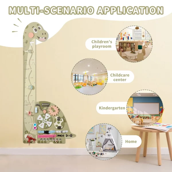Sca344ec2b7104f5c911f75cdecc93cc4n.webp Tableau d'activités Montessori en bois avec dinosa