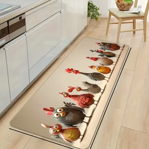 Scd19535162904aae8e0dce58083843f8P-1.webp Tapis de cuisine de poulet de dessin animé amusant