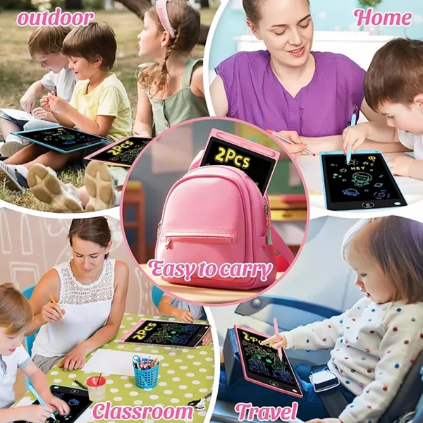 2 tablettes de dessin LCD de 10 pouces, tableaux d