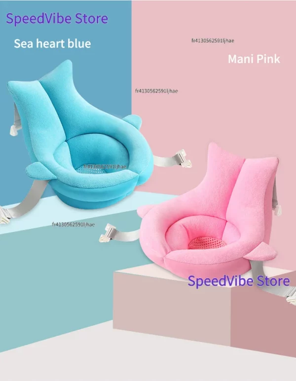Coussin de bain pliable en forme de requin pour bé