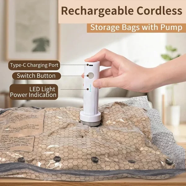 Sacs de compression sous vide multi-tailles avec p