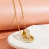 Sdbaa586bba394597a495f50f920b0f73v.webp Collier pendentif double anneau style coréen avec