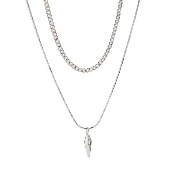 KunJoe 2 pièces/ensemble pendentif à rivets en mét