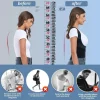Correcteur de posture respirant et réglable pour h
