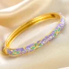Sec2002fcdb4443868293cf2927e68e0fW.webp Bracelet en émail coloré à fleurs, style bohème en