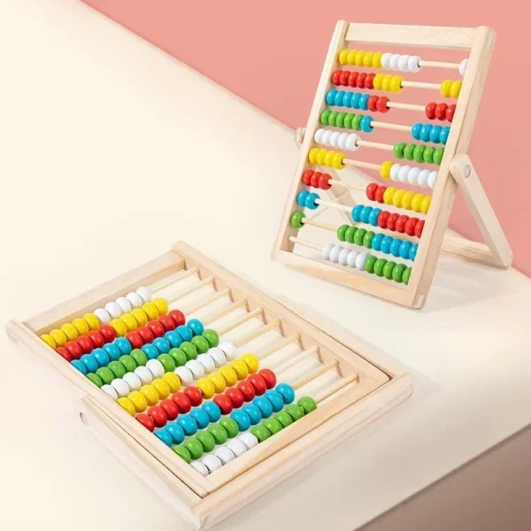 Sec55dd4997db4bc4b7190dfe17676ed0e.webp Boulier Montessori en Bois 100 Perles Éducatives