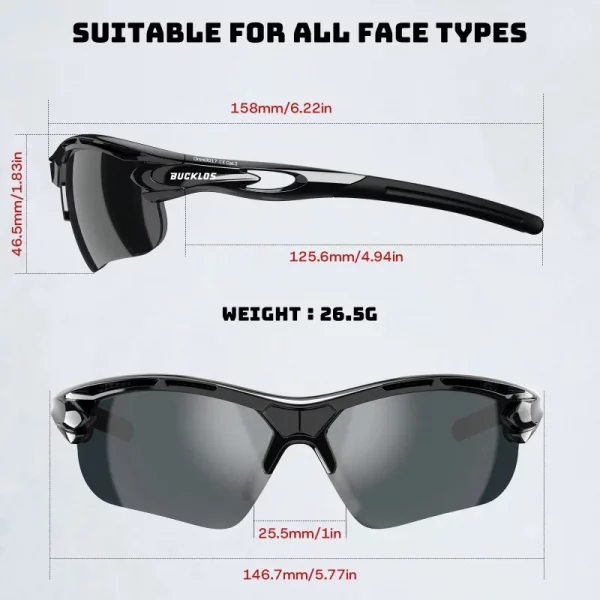 Sec8cbed1f9bd458cbd9190a2934ca916N.webp Lunettes de soleil de sport de plein air BUCKLOS,
