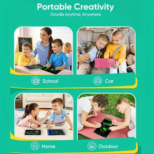 Sf4f0bdb1c04d4bd7a14dc4f641fee094k.webp Tablette de Dessin LCD 8.5" Éducative Enfant