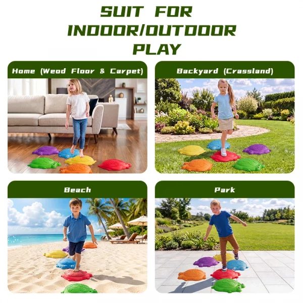 Ensemble de 12 pierres d'équilibre pour enfants, b