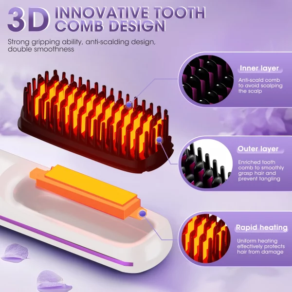 Sf9d5df1c7c9343bfb3f505240c01c139k.webp Brosse à lisser les cheveux pour femmes, chauffage