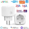 Sfc8ab17c0c5b440199cf3f7999705c96O.webp Prise intelligente Tuya EU16A/20A Wifi, avec surve